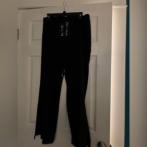 Blackmilk Push it ponte flare tie up pants XL